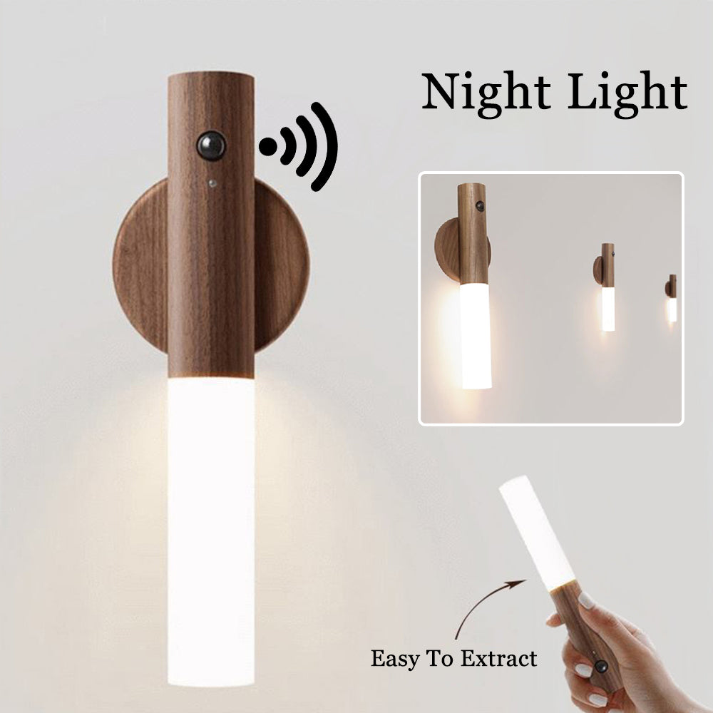 ZenGlow Magnetic Wood Motion Sensor Night Light