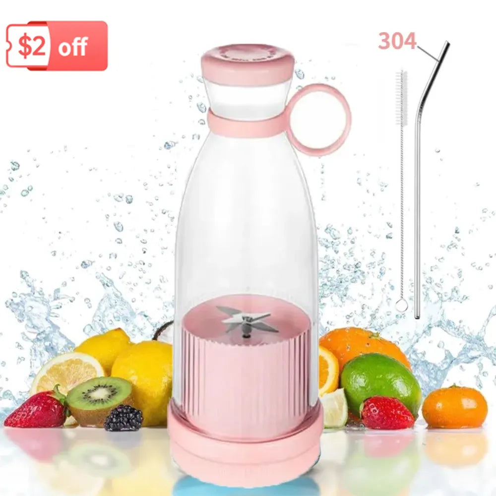 Wireless Portable Electric Fruit and Vegetable Juicer and Blender